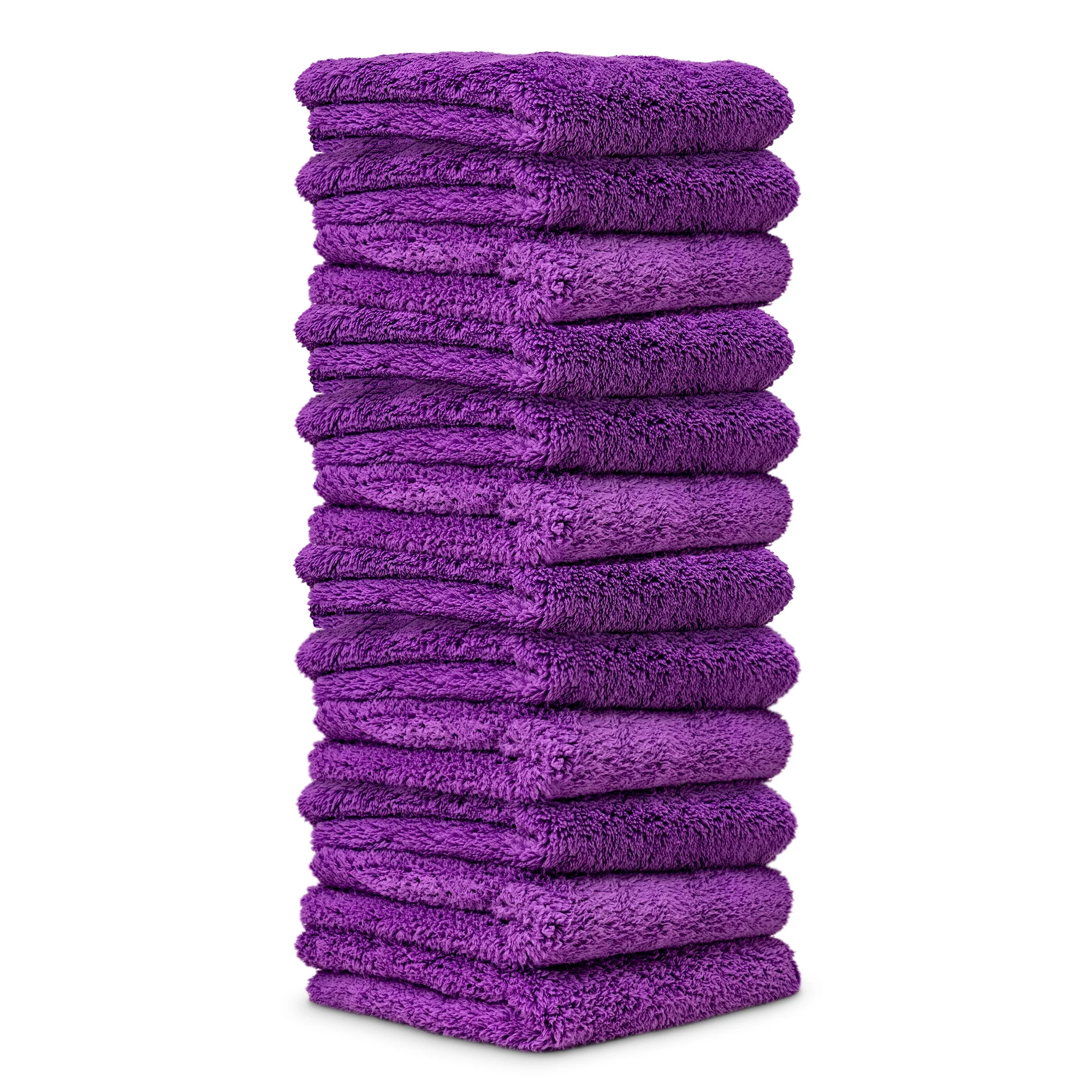 Happy Ending Edgeless Microfiber Towels, 16"x16" 12-Pack