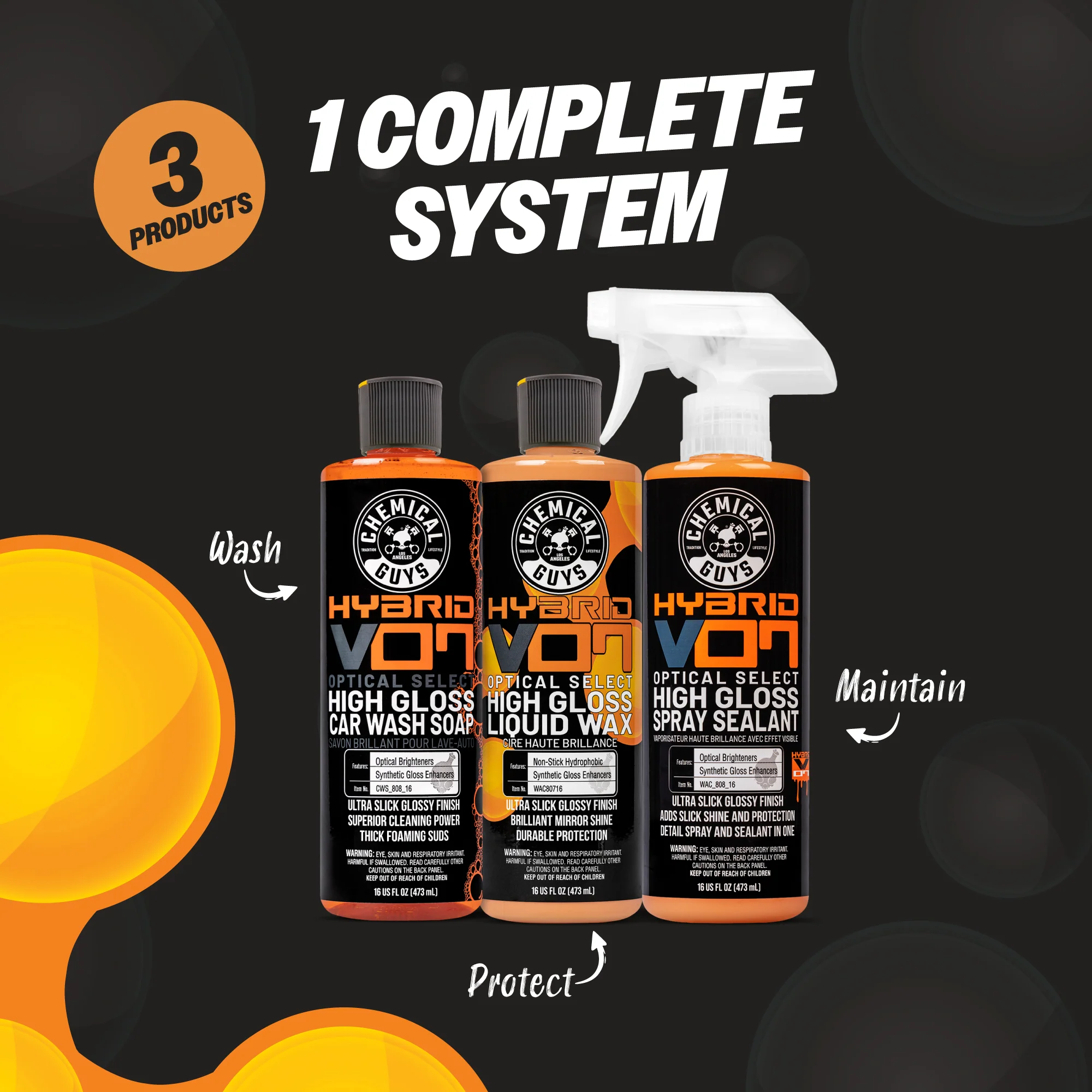 Alternative view of Hybrid V07 Optical Select Wash, Wax & Sealant Bundle