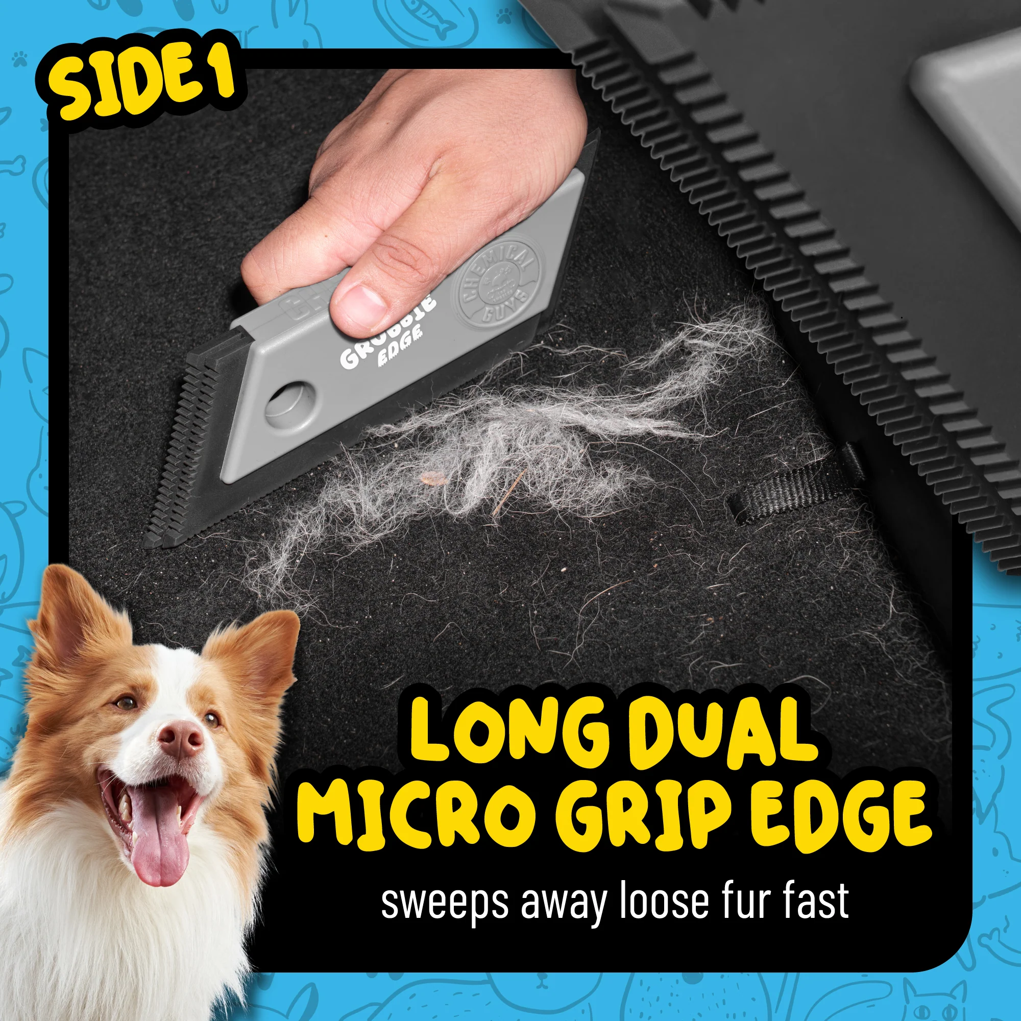 Alternative view of Grubbie Edge Pet Hair Removal Tool