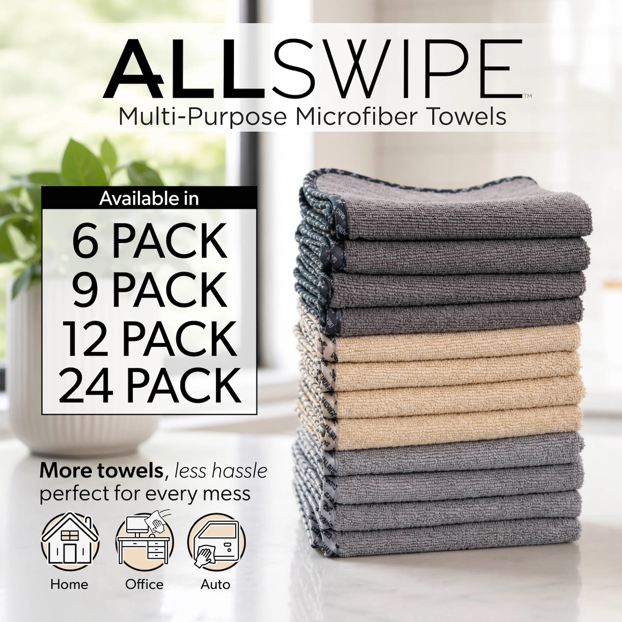 Alternative view of AllSwipe Multi-Purpose Microfiber Towels