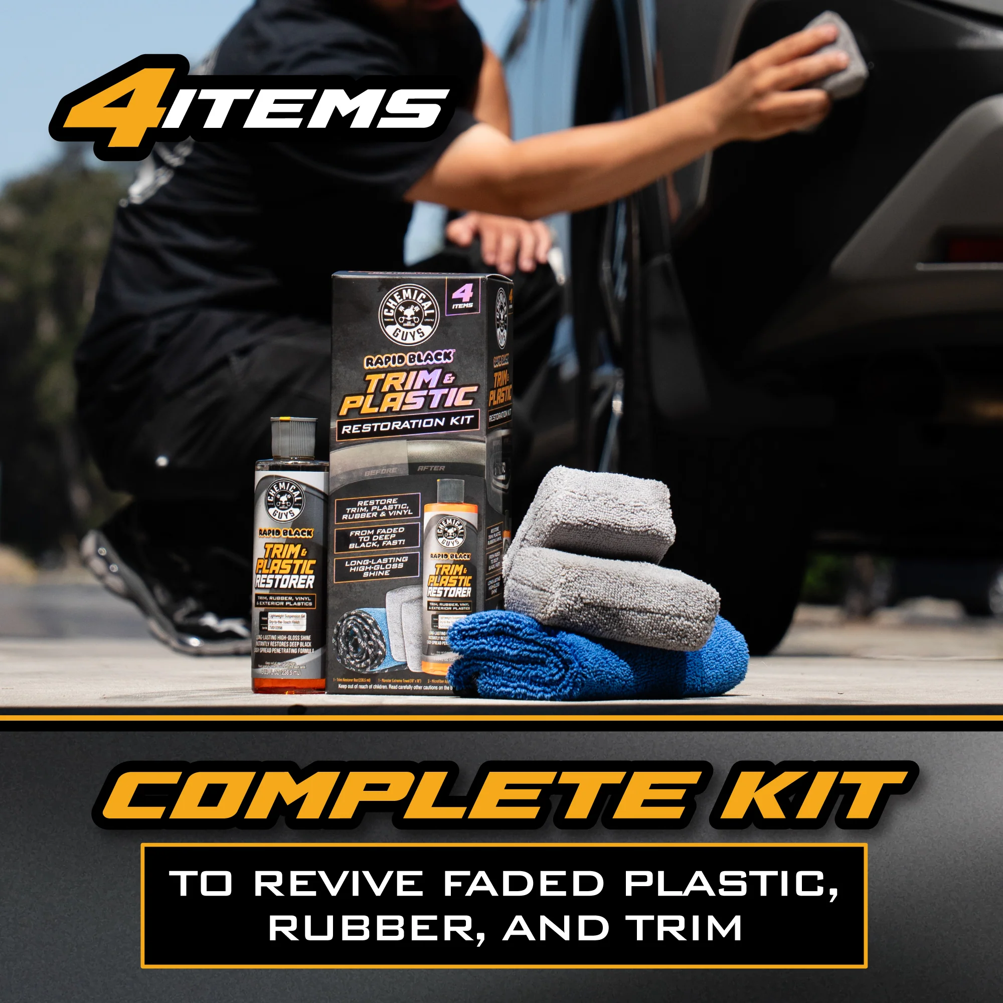 Alternative view of Rapid Black Trim & Plastic Restoration Kit