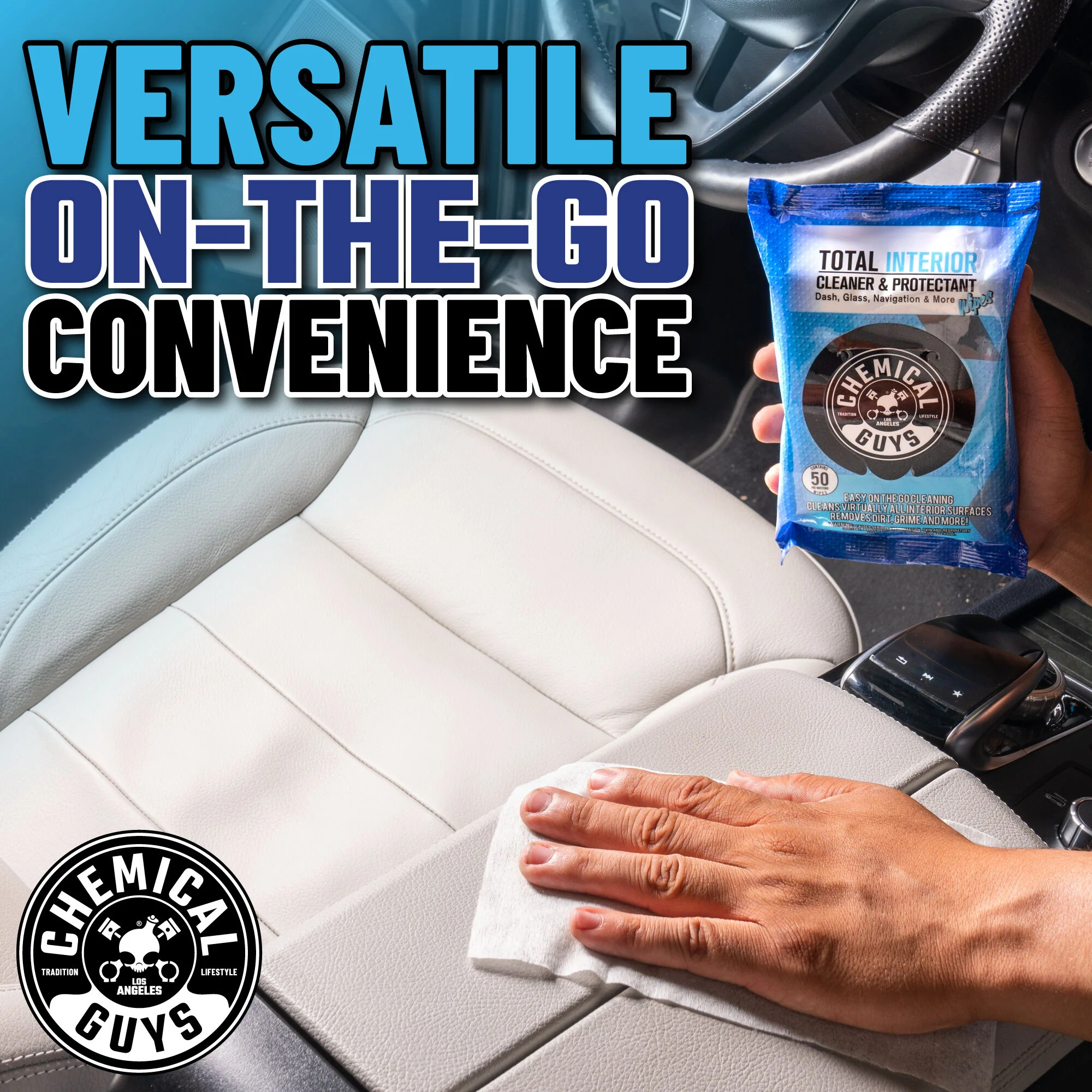 Alternative view of Total Interior Cleaner & Protectant Car Cleaning Wipes