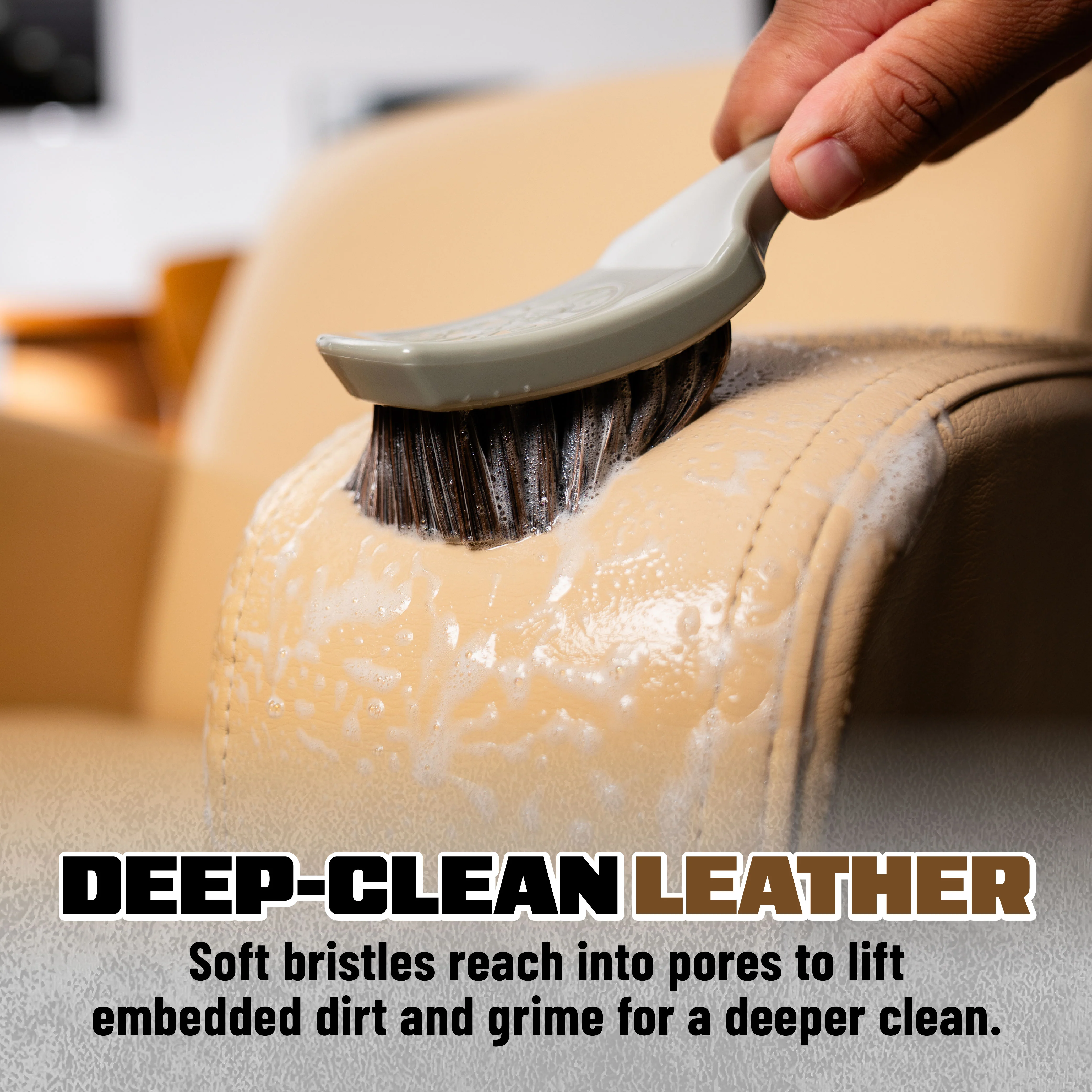 Alternative view of Nifty Leather Cleaning Brush
