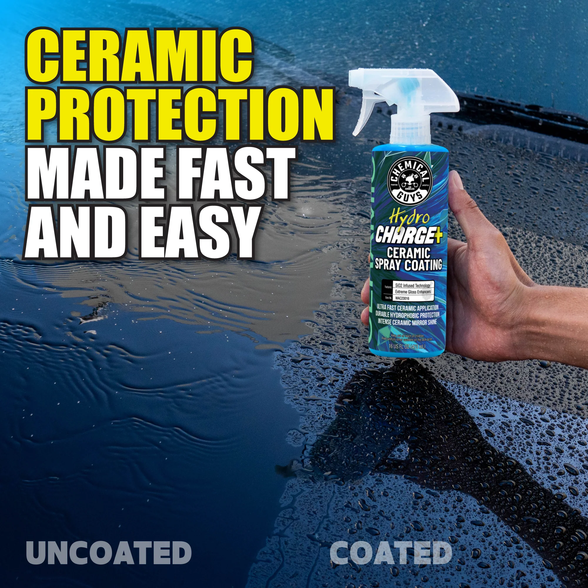 Alternative view of HydroCharge+ Ceramic Spray Coating