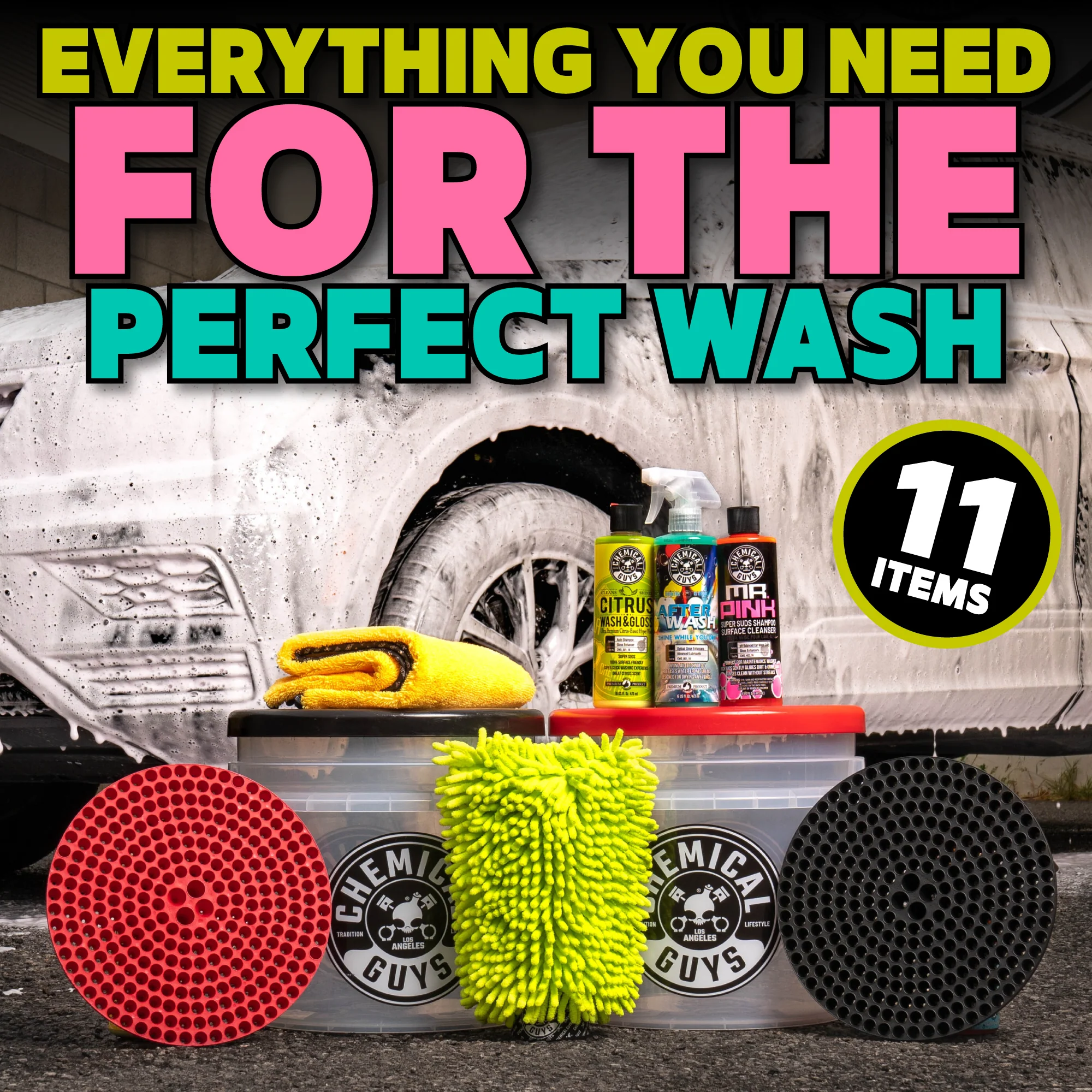 Alternative view of Wash and Gloss Two-Bucket Method Deluxe Kit w/Lids
