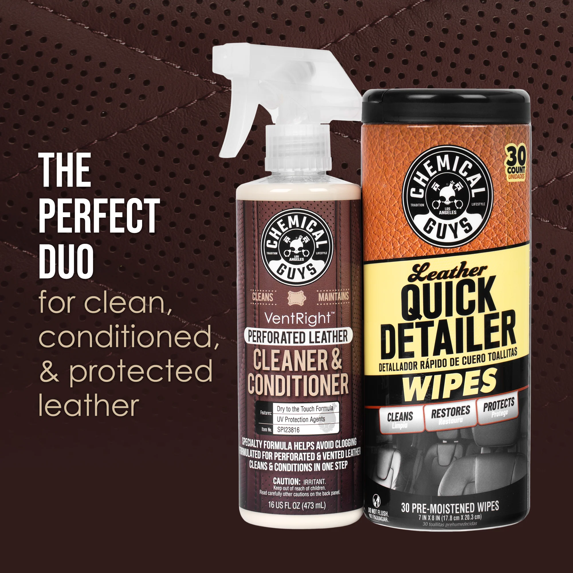 Alternative view of Perforated Leather Quick Detail Kit